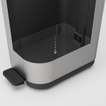 ROTHO Ribo White - pedal bin &ndash; 35l