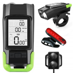 Spordiks ja aktiivseks puhkuseks // Bicycle accessories // RW29 Lampka prz&oacute;d tył licznik dzwonek