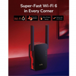 Routers Cudy  RE3000 MeshFlex AX3000 WiFi 6 Mesh Repeater Dual Band Gigabit Port WPS WPA3 Signal Light White