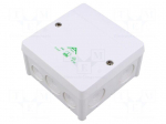Enclosure: junction box | X: 102mm | Y: 102mm | Z: 57mm | IP66 | white