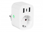 Uued tooted // 72-077# Inteligentne gniazdko sterowane wifi tuya 2x usb+usb-c