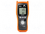 Meter: appliance meter | LCD | Earthing R range: 1&divide;1999&Omega; | 30&divide;400Hz