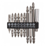 Uued tooted // Zestaw bit&oacute;w dwustronnych SL6, PH1x2, PH2x3, PZ1/2/3, z uchwytem magnetycznym 60 mm, 10 szt.