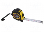Measuring tape | L: 8m | Width: 27mm | ABS | Class: II | double-sided