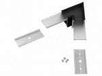 Connector 60&deg; | black | aluminium,polycarbonate | LINEA20