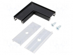Connector 90&deg; | black | aluminium | Application: SURFACE10