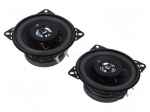 Car loudspeakers | two-way | 100mm | 75W | 90&divide;16000Hz | 4&Omega; | 88dB | 2pcs.