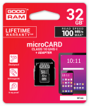 Goodram 32GB microSDHC class 10 UHS I + Adapter
