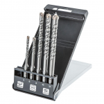 T&ouml;&ouml;riistad ja m&otilde;&otilde;teseadmed // Uued tooted t&ouml;&ouml;riistade, tarvikute kategoorias // Zestaw wierteł do betonu SDS Plus, quatro, zestaw 5 szt. - 5, 6 x 110 mm + 8, 10, 12 x 160 mm