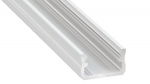 Profile aluminium anodised white LED strips surface, A, 2.02m LUMINES