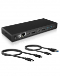 ICY BOX IB-DK2245AC Wired USB 3.2 Gen 1 (3.1 Gen 1) Type-C Black