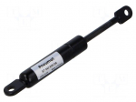 Gas spring | mounting holes | L: 145mm | &Oslash;out: 15mm | Piston diam: 6mm