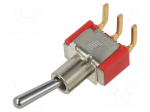 Switch: toggle | Pos: 2 | SPDT | ON-ON | 0.02A/20VAC | 0.02A/20VDC | 100