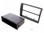 Radio mounting frame | Citro&euml;n,Fiat,Peugeot | 2 ISO | black