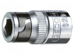 Adapter | socket spanner | square,hexagonal | HEX 1/4" | 1/4" | 23mm