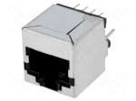 Connector: RJ45 | socket | PIN: 8 | Cat: 5 | shielded | 8p8c | THT | straight