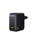 Wall Fast Charger EnerFill FH11 140W USB-A + 3xUSB-C QC PD3.1, Black