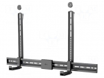 Holder: wall mounting | soundbar | black | 15kg | 800x600mm