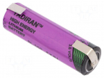 Battery: lithium (LTC) | 3.6V | AA | soldering lugs | &Oslash;14.7x50.5mm
