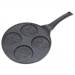 Kokkamis- ja lauan&otilde;ud | K&ouml;&ouml;gitarbed // Pannid // Patelnia do plack&oacute;w, naleśnik&oacute;w, aluminium, czarny marmurek śr.26,5cm kinghoff