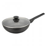 Kokkamis- ja lauan&otilde;ud | K&ouml;&ouml;gitarbed // Pannid // Patelnia wok marmurowa 28 cm z pokrywką, klausberg kb-7990