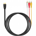 Tooted koju ja aeda // Erinevad kodu- ja majapidamistarvikud // Kabel kabel adapter przejści&oacute;wka przew&oacute;d 3x rca cinch hdmi 2.0 audio video 1,5m -e383