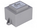 Transformer: encapsulated | 18VA | 230VAC | 18V | 18V | 0.5A | 0.5A | IP00