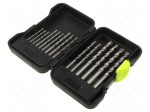 Drill set | for concrete | plastic cassette | stone | 15pcs.