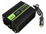 Converter: DC/AC | 150W | Uout: 230VAC | Out: AC sockets 230V | 85% | 12V