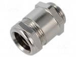 Cable gland | PG13,5 | IP68 | brass | metallic | Resistance to: UV rays