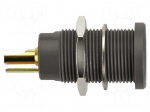 Laboratory connector: 4mm banana | socket | 30VAC | 60VDC | 10A | red