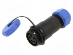 Connector: circular | plug | female | PIN: 5 | IP68 | SP21 | 7&divide;12mm | 30A