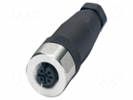 Connector: M12 | plug | PIN: 5 | 48V | straight | IP65 | screw terminal