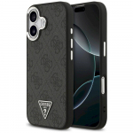 Case Guess 4G Triangle Logo MagSafe for iPhone 17 / black silver