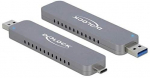 DeLOCK M.2 PCIe SSD with USB-C + Type-A St - External housing