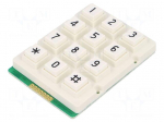 Keypad: plastic | No.of butt: 12 | none | plastic | 200m&Omega; | 1N | 20mA