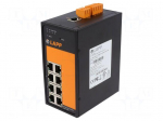 Industrial module: switch Ethernet | unmanaged | 18&divide;30VDC | RJ45