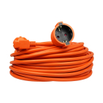 Elektrimaterjalid // Elektri laiendid, Pikendusjuhtmete, hajutuste ja UK ja USA adapterite komplekt // Przedłużacz jednogniazdowy SCHUKO; IP20; 16A; H05VV-F ; 31,5; 30m; POMARAŃCZOWY; HAND HOME