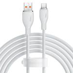 Baseus Pudding datu pārraides un uzlādes vads | USB-A uz USB-C | 100W | 1.2m | balts