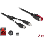 USB-kaabel Delock USB-A - 3 m Black (85489)