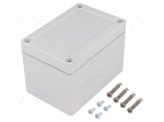 Enclosure: multipurpose | X: 82mm | Y: 122mm | Z: 85mm | TG ABS | ABS | grey