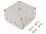 Enclosure: multipurpose | X: 130mm | Y: 130mm | Z: 75mm | TK PS | grey