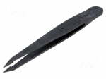 Tweezers | non-magnetic,high rigidity | Tip width: 1.2mm | ESD