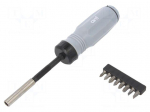 Kit: screwdrivers | with ratchet | Phillips,Pozidriv&reg;,slot
