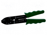 Tool: multifunction wire stripper and crimp tool | Wire: round