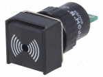 Signaller: sound | 75dB | Illumin: none | IP40 | &Oslash;16mm | max.6mm | plastic