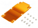 Heatsink: extruded | grilled | BGA | golden | L: 61mm | W: 118mm | H: 6.1mm