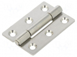Hinge | Width: 40mm | stainless steel | H: 60mm