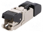 Plug | RJ45 | PIN: 8 | Cat: 5e | shielded | Layout: 8p8c | 5&divide;9mm | IDC