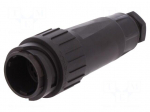 Connector: circular | plug | PIN: 18 | male | w/o contacts | 100V